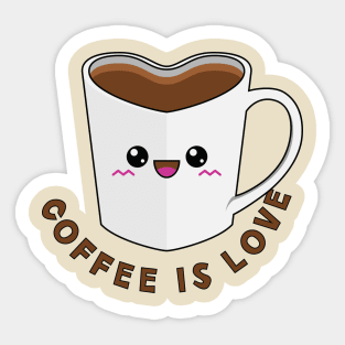 Coffee is Love Sticker